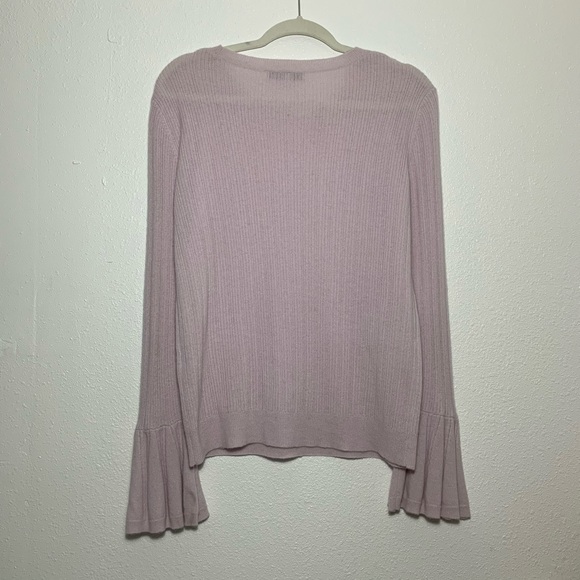 The Cashmere Project Pale Pink Ruffle Cuff Sweater - Picture 4 of 8
